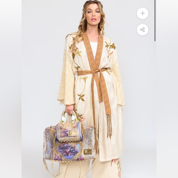 Aratta beauty topper boho duster robe kimono NEW $223 XL - Picture 2 of 4